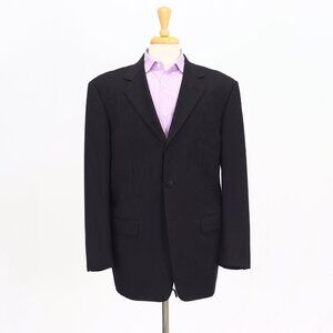 Pal Zileri 44S Black Blazer Sport Coat Jacket 3-Button Solid Y091